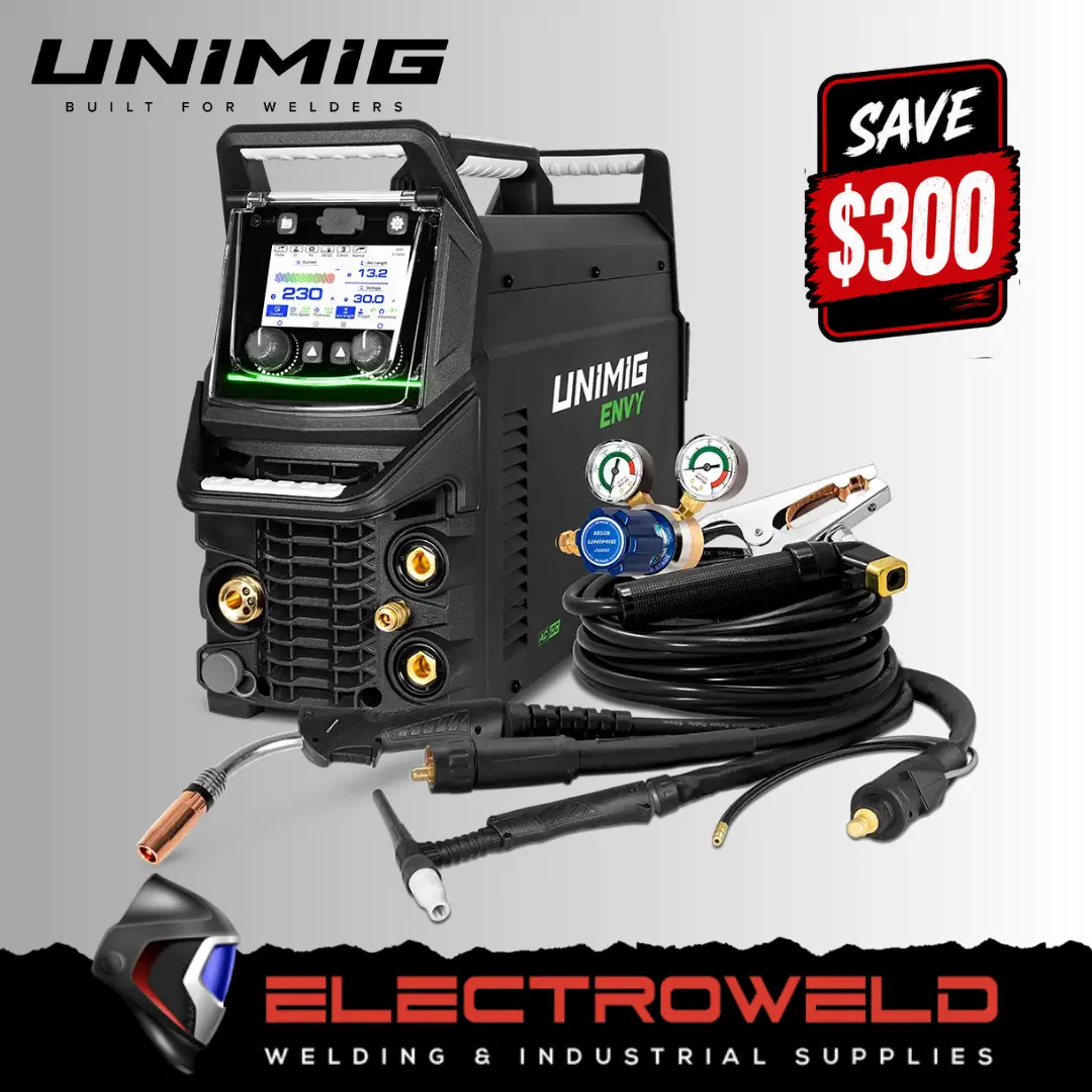 UNIMIG Envy Multi 230 AC/DC Mig Tig Stick Souble Pulse Welder U11203 | Electroweld